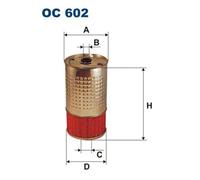 Filtro olio Cartuccia filtro OC 602 FILTRON per MERCEDES-BENZ SSANGYONG DAEWOO