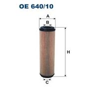 Filtro olio Cartuccia filtro OE 640/10 FILTRON per MERCEDES-BENZ SLK CLASSE C