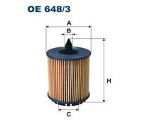 Filtro olio Cartuccia filtro OE 648/3 FILTRON per SAAB OPEL ALFA ROMEO CADILLAC
