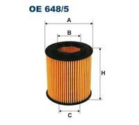 Filtro olio Cartuccia filtro OE 648/5 FILTRON per OPEL FIAT ALFA ROMEO SAAB