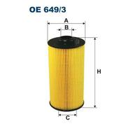 Filtro olio Cartuccia filtro OE 649/3 FILTRON per BMW ALPINA ROLLS-ROYCE MORGAN