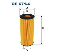 Filtro olio Cartuccia filtro OE 671/4 FILTRON per AUDI VW PORSCHE