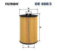 Filtro olio Cartuccia filtro OE 688/3 FILTRON per AUDI VW SKODA SEAT MAN