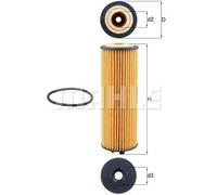 MAHLE OX 1155D Filtro olio