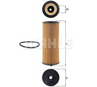 MAHLE ORIGINAL OX 1162D Filtro olio
