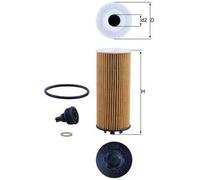 MAHLE OX 1238D - Filtro olio con guarnizione/set di guarnizioni