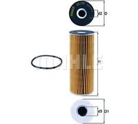 Filtro olio Cartuccia filtro OX 133D KNECHT per MERCEDES-BENZ SSANGYONG DAEWOO