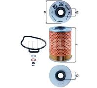 Knecht OX 151D Filtro Motore