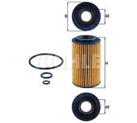 Knecht OX 153/7D1 Filtro Motore
