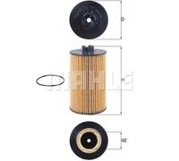 MAHLE ORIGINAL OX 161D Filtro olio
