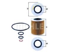 Filtro olio MAHLE KNECHT OX 166/1D