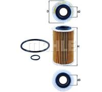 MAHLE ORIGINAL OX 209D Filtro olio