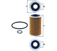 Filtro olio Cartuccia filtro OX 209D MAHLE per RENAULT CLIO II KANGOO TWINGO I