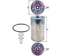 Filtro olio Cartuccia filtro OX 30D KNECHT per MERCEDES-BENZ STEYR