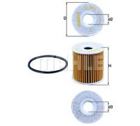 Knecht OX 346D Filtro Motore
