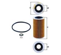 Filtro olio Cartuccia filtro OX 384D MAHLE per KIA HYUNDAI CHRYSLER JEEP