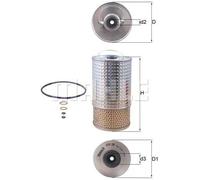 Filtro olio Cartuccia filtro OX 38D KNECHT per MERCEDES-BENZ SSANGYONG DAEWOO