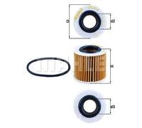 Filtro olio Cartuccia filtro OX 416D1 KNECHT per TOYOTA LOTUS LEXUS