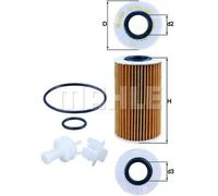 Filtro olio Cartuccia filtro OX 554D2 MAHLE per TOYOTA LEXUS