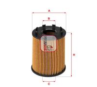 Filtro olio Cartuccia filtro S 5043 PE SOFIMA per ABARTH FIAT ALFA ROMEO LANCIA