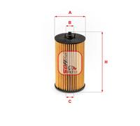 Filtro olio Cartuccia filtro S 5225 PE SOFIMA per OPEL ASTRA J GTC ASTRA J