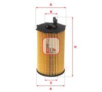 Filtro olio Cartuccia filtro S 5226 PE SOFIMA per KIA SORENTO III