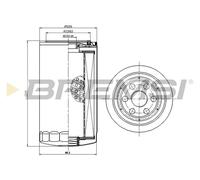 Filtro Olio Case Ih Puma Fl1430 2854743 Cartuccia Filtro Bremsi