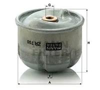 MANN-FILTER filtro olio ZR700x Centrifuga diametro 78 altezza 68 mm