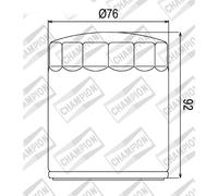 Filtro olio CHAMPION COF071C