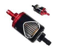Filtro 'olio Di Moto - Alloggiamento In Vetro Trasparente, Costruzione Corpo In Lega, Nucleo In Acciaio Inossidabile, Design Efficiente Flusso | Filtro Del Carburatore Di Motociclisti