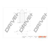 Filtro Olio Drve DP1110.11.0053 Per Alpina, Bmw, Land Rover, Opel