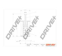 Filtro Olio Drve+ DP1110.11.0061 Per CITROËN, PEUGEOT