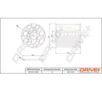 Filtro Olio Drve+ DP1110.11.0065 Per VOLVO