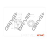 Filtro Olio Drve+ DP1110.11.0113 Per AUDI, SEAT, SKODA, VW