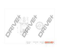 Filtro Olio Drve+ DP1110.11.0161 Per DACIA, LADA, RENAULT