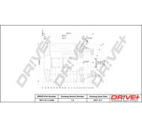 Filtro Olio Drve+ DP1110.11.0164 Per AUDI, SEAT, SKODA, VW