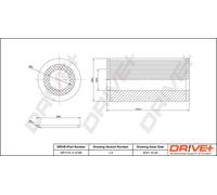 Filtro Olio Drve+ DP1110.11.0198 Per AUDI, VW