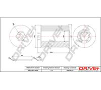Filtro Olio Drve DP1110.11.0222 Per BMW, Morgan, Rolls-Royce, Wiesmann
