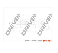 Filtro Olio Drve+ DP1110.11.0228 Per MERCEDES-BENZ