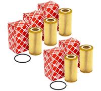 Filtro Olio FEBI 109015 Set Di 5 Pezzi Per Audi A4 Q7 Q8 VW Touareg