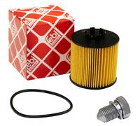 Filtro Olio Febi 37441 + Tappo Scarico M14 X 1,5mm per Audi Seat Skoda VW Golf