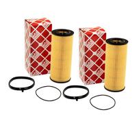 Filtro Olio Febi 38405 Set 2 Pezzo per Audi A8 Porsche Panamera VW Touareg