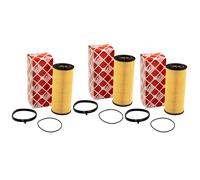 Filtro Olio Febi 38405 Set 3 Pezzo per Audi A8 Porsche Panamera VW Touareg