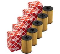 Filtro Olio FEBI 47827 Set Di 5 Pezzi Per Audi Seat Leon Skoda VW Passat Golf