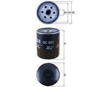 Filtro Olio Filtro A Vite 76,4mm MAHLE Per FIAT UNO (146_/ 158_)