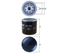Filtro Olio Filtro A Vite 93,3Mm MAHLE Per FORD SIERRA II (GBG/ GB4)