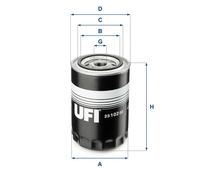 Filtro olio Filtro ad avvitamento 23.102.00 UFI per TOYOTA FERRARI CITROËN FIAT