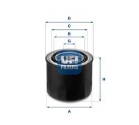 Filtro olio Filtro ad avvitamento 23.259.00 UFI per SUBARU LEGACY I OUTBACK