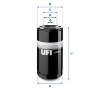 Filtro olio Filtro ad avvitamento 23.305.00 UFI per IVECO ASTRA