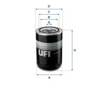 Filtro olio Filtro ad avvitamento 23.459.00 UFI per AUDI VW
